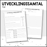 Mall för utvecklingssamtal - bild 1