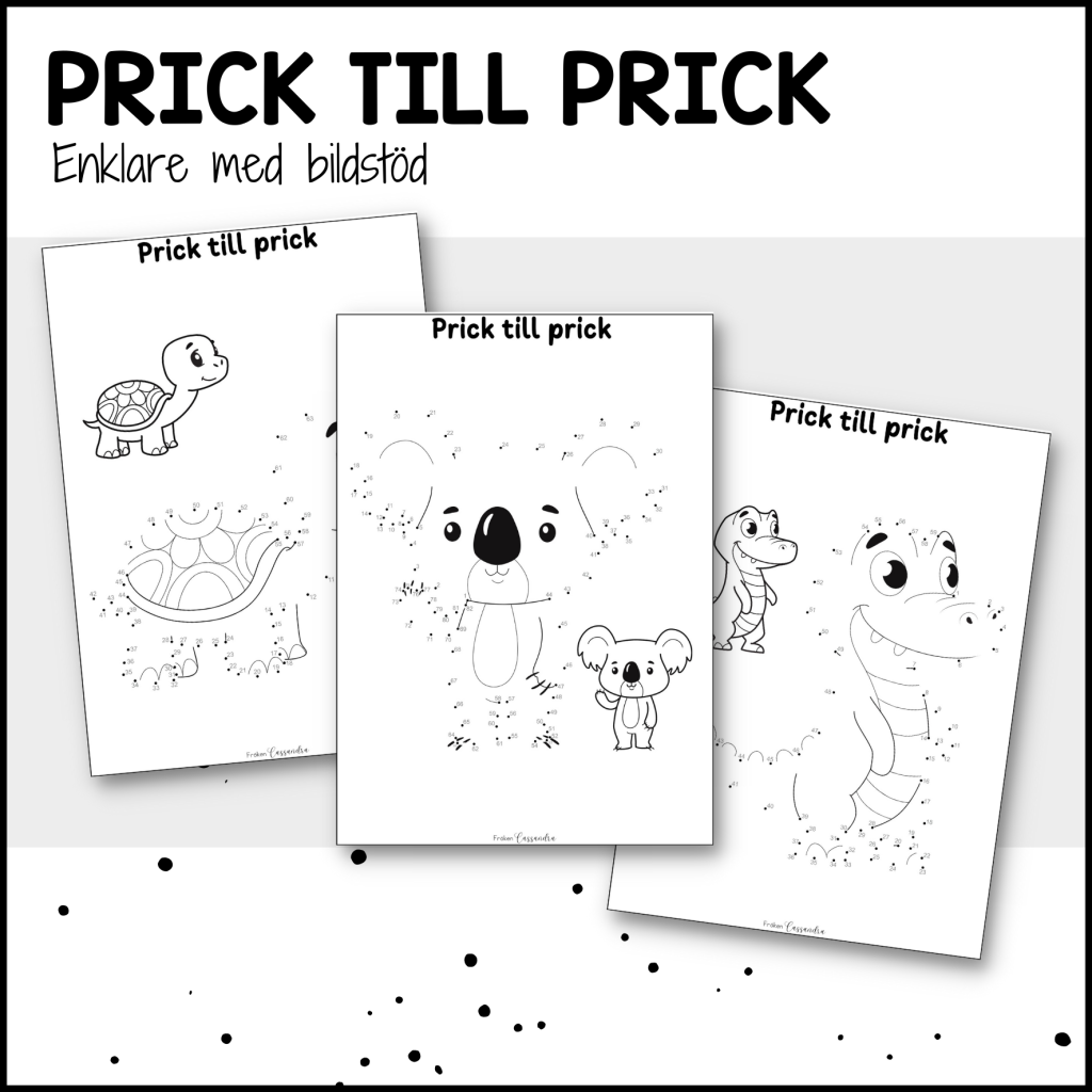 Prick till prick: enklare med bildstöd