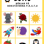 Lässpel- Bingo & Lotto med bokstäverna PRSTU - bild 8