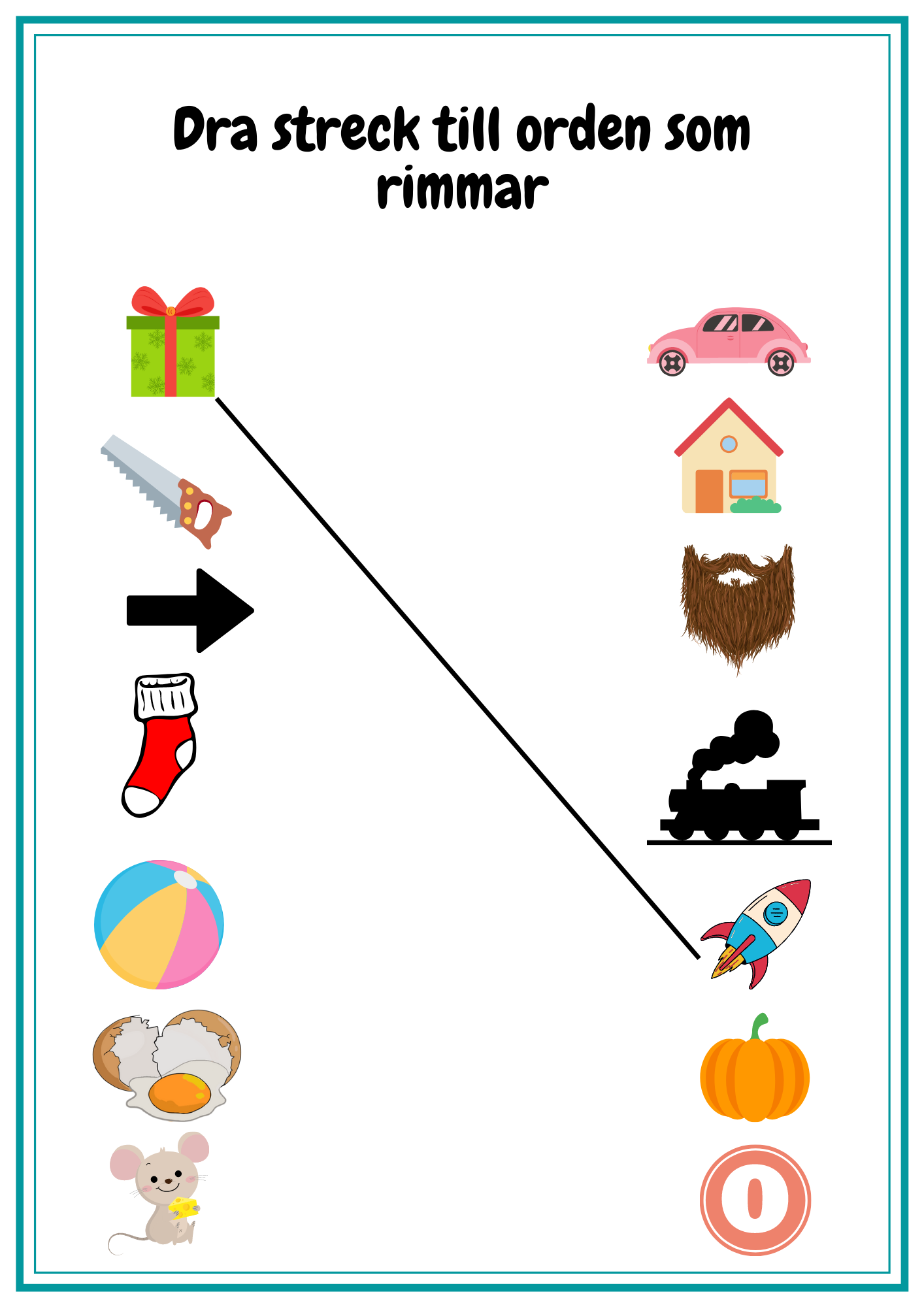 Häfte- träna på rimord