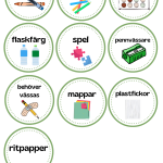 Etiketter- gröna - bild 3