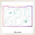 Veckans utvärdering – redigerbar mall - bild 2