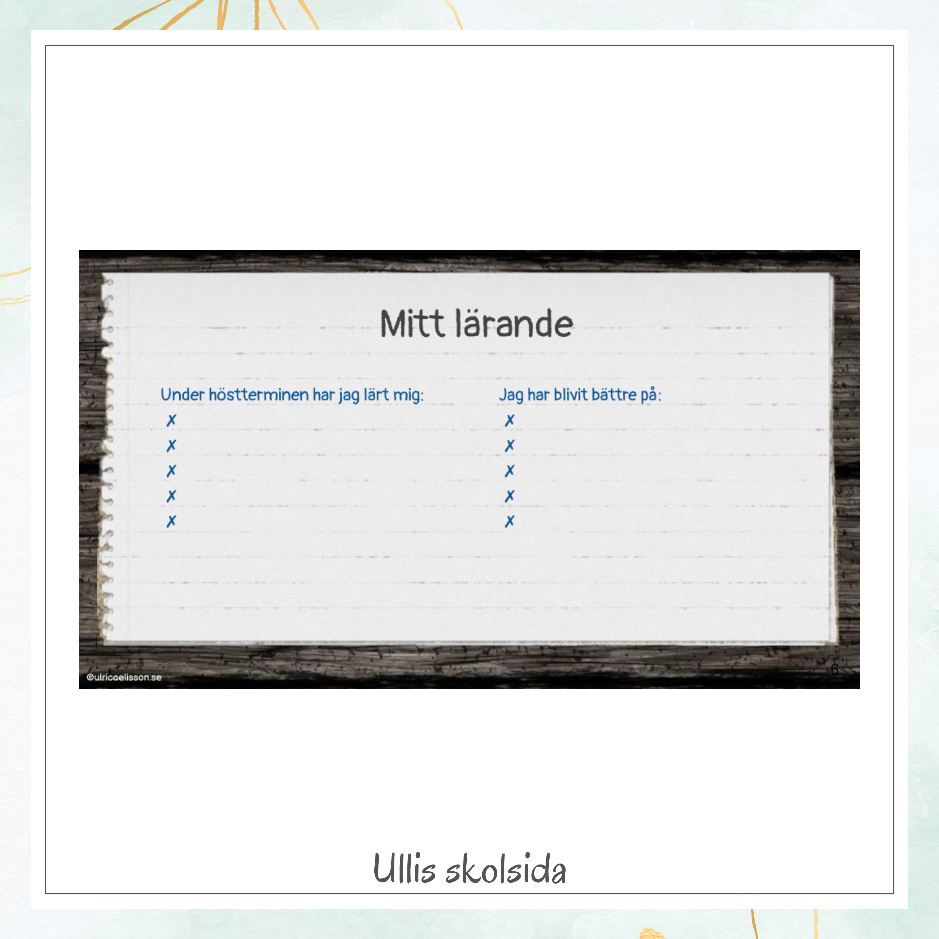 Mitt utvecklingssamtal mall 2 – redigerbar