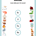 Svenska-häfte 2 (bokstäverna RLEN) – träna på bokstäver, läsa, skriva - bild 4