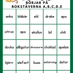 Lässpel- Bingo & Lotto med bokstäverna ABCDE - bild 4