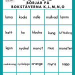 Lässpel- Bingo & Lotto med bokstäverna KLMNO - bild 4