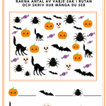 Halloween-häfte (svenska & matte) - bild 3