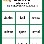 Lässpel- Bingo & Lotto med bokstäverna ABCDE - bild 8