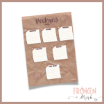 Veckans läxor (Rosa och lila toner) - bild 2