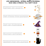 Halloween-häfte (svenska & matte) - bild 4