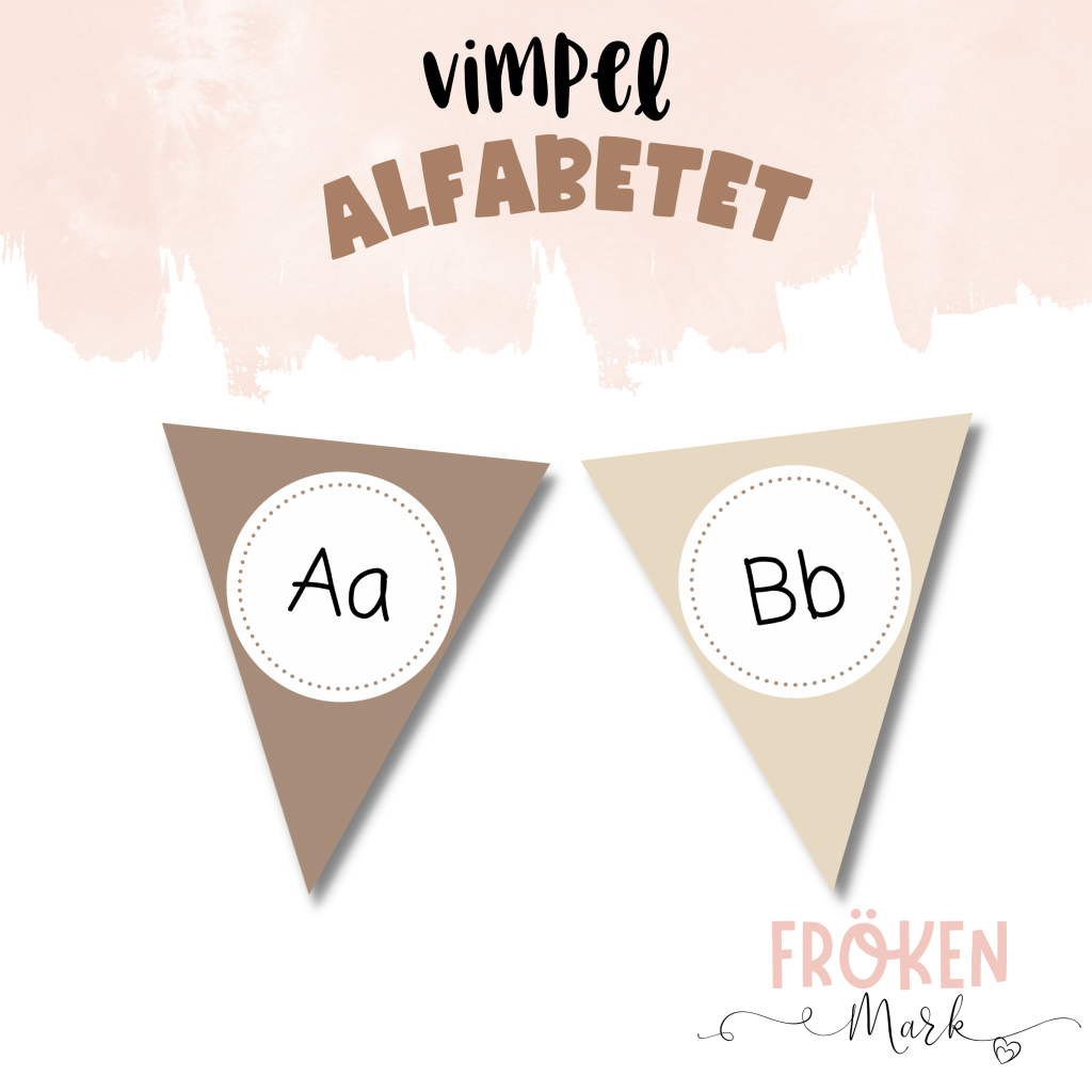 Vimpel: Alfabetet (Jordiga toner)