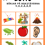 Lässpel- Bingo & Lotto med bokstäverna VXZÅÄÖ - bild 7