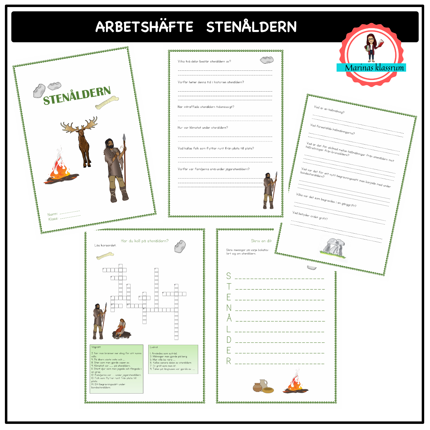 Arbetshäfte om stenåldern