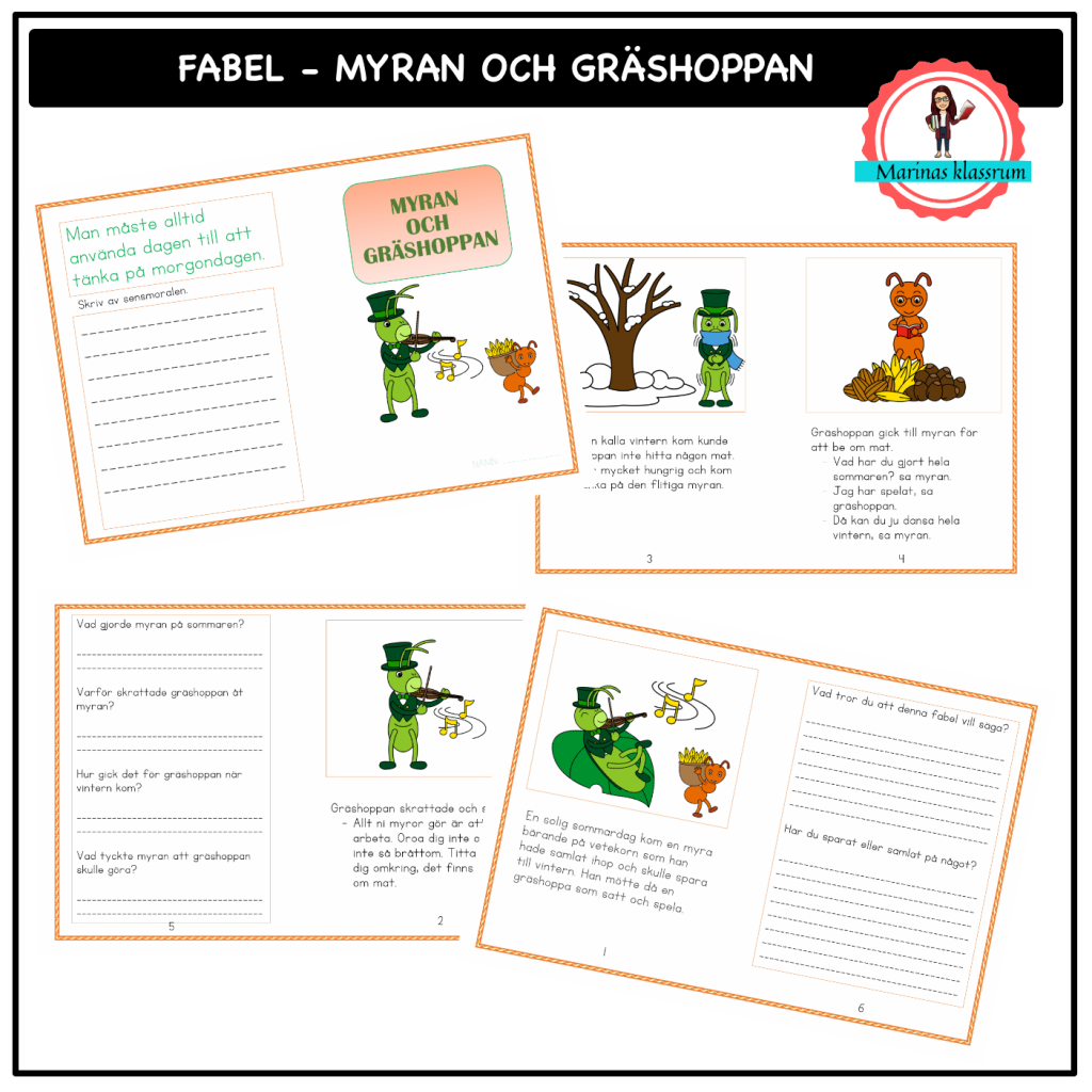 Fabel – Myran och gräshoppan