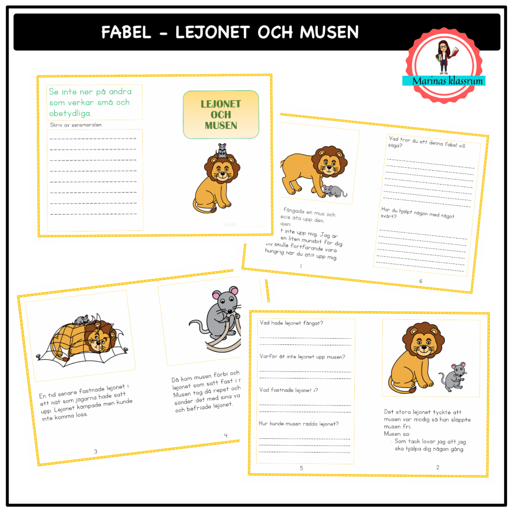 Fabel – Lejonet och musen