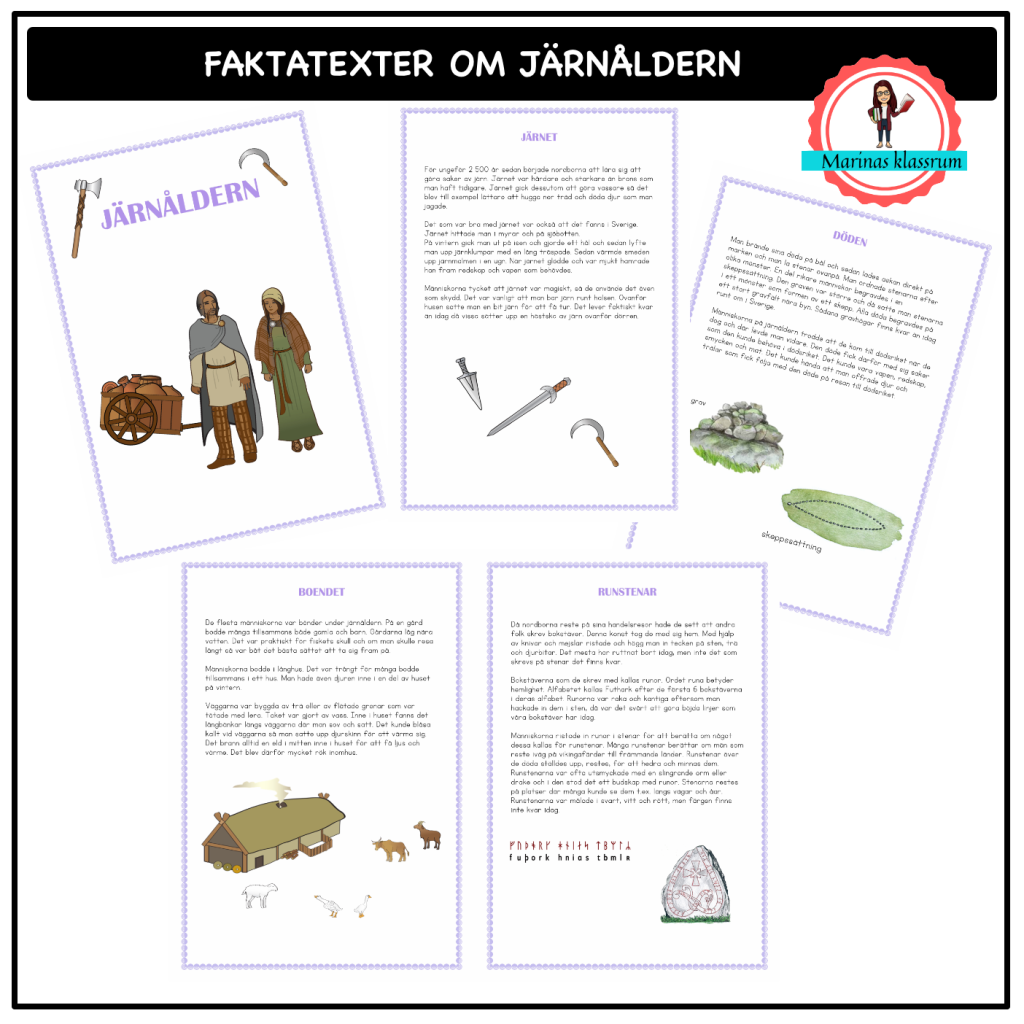 Faktatexter om järnåldern
