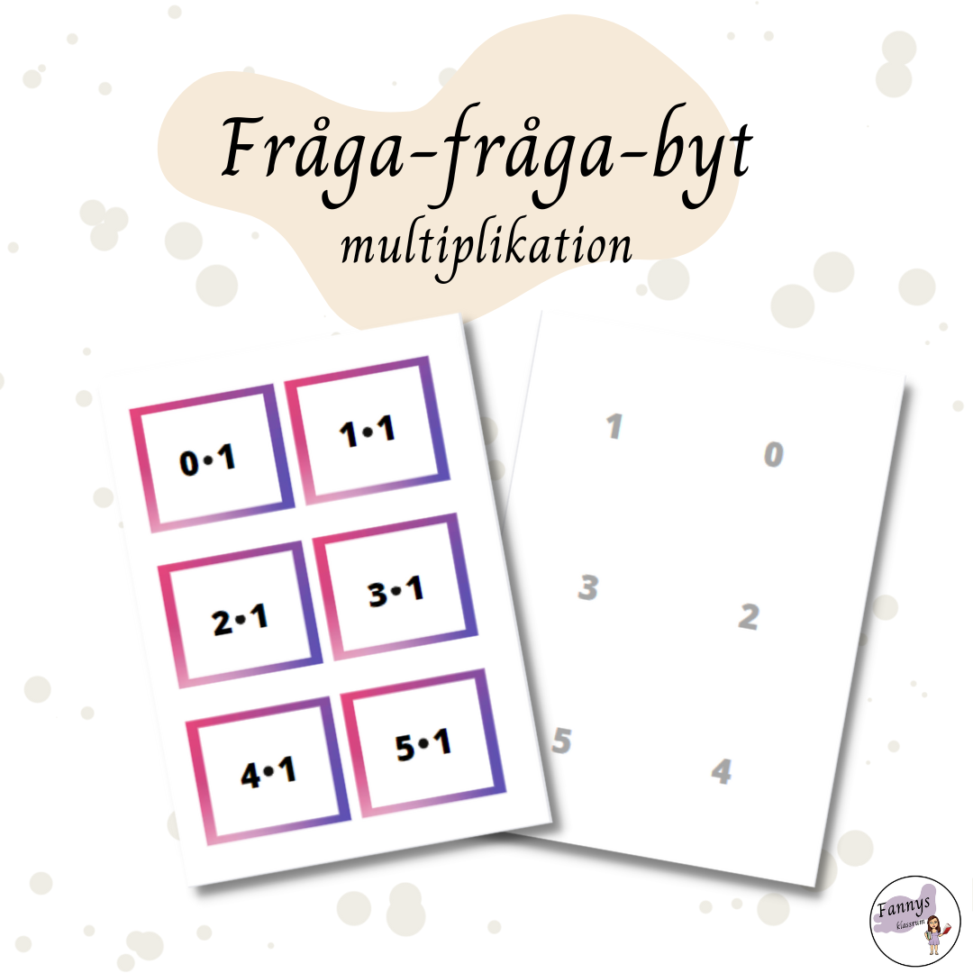 Fråga-fråga-byt med multiplikation