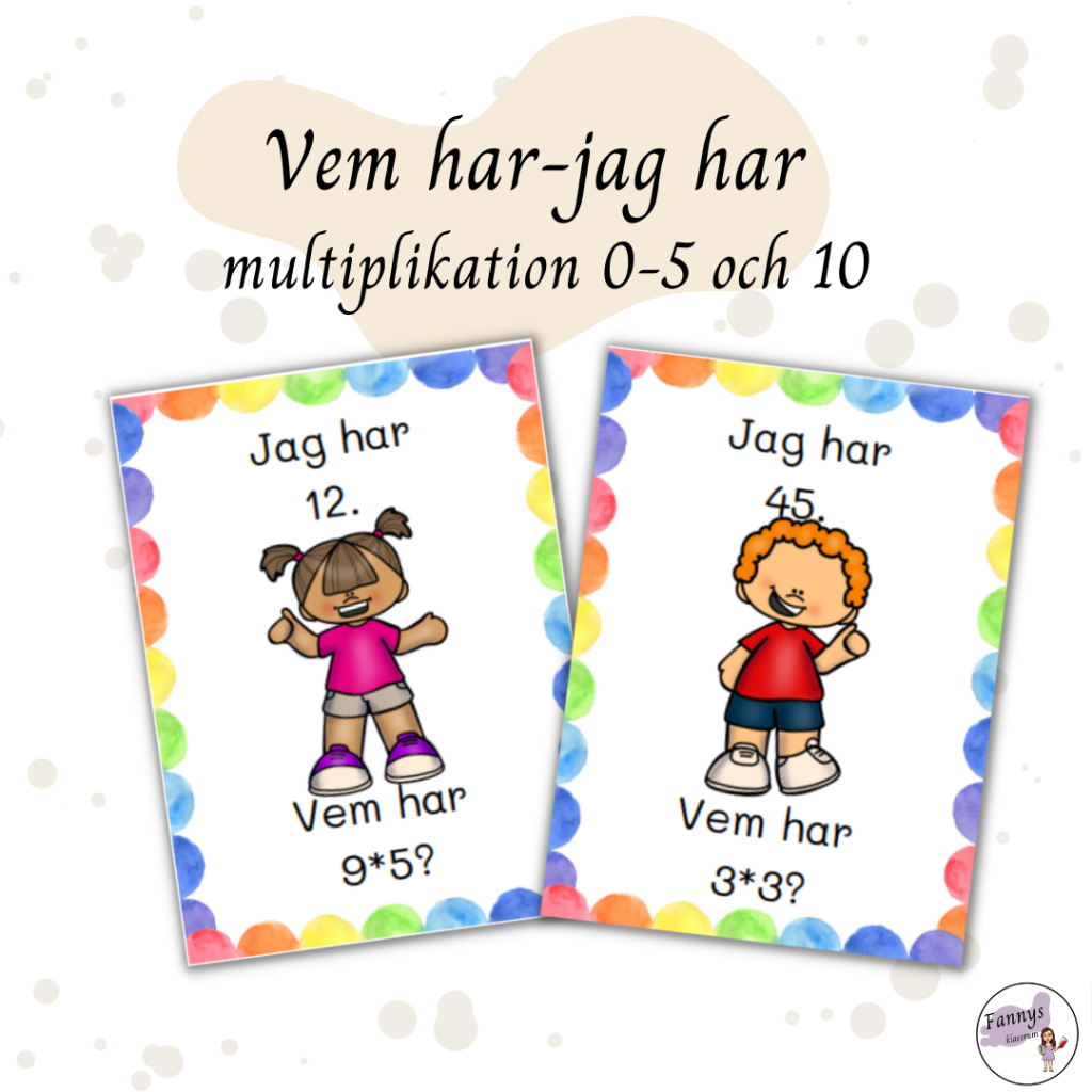 Vem har? Jag har. Tabellerna 0-5 samt 10.