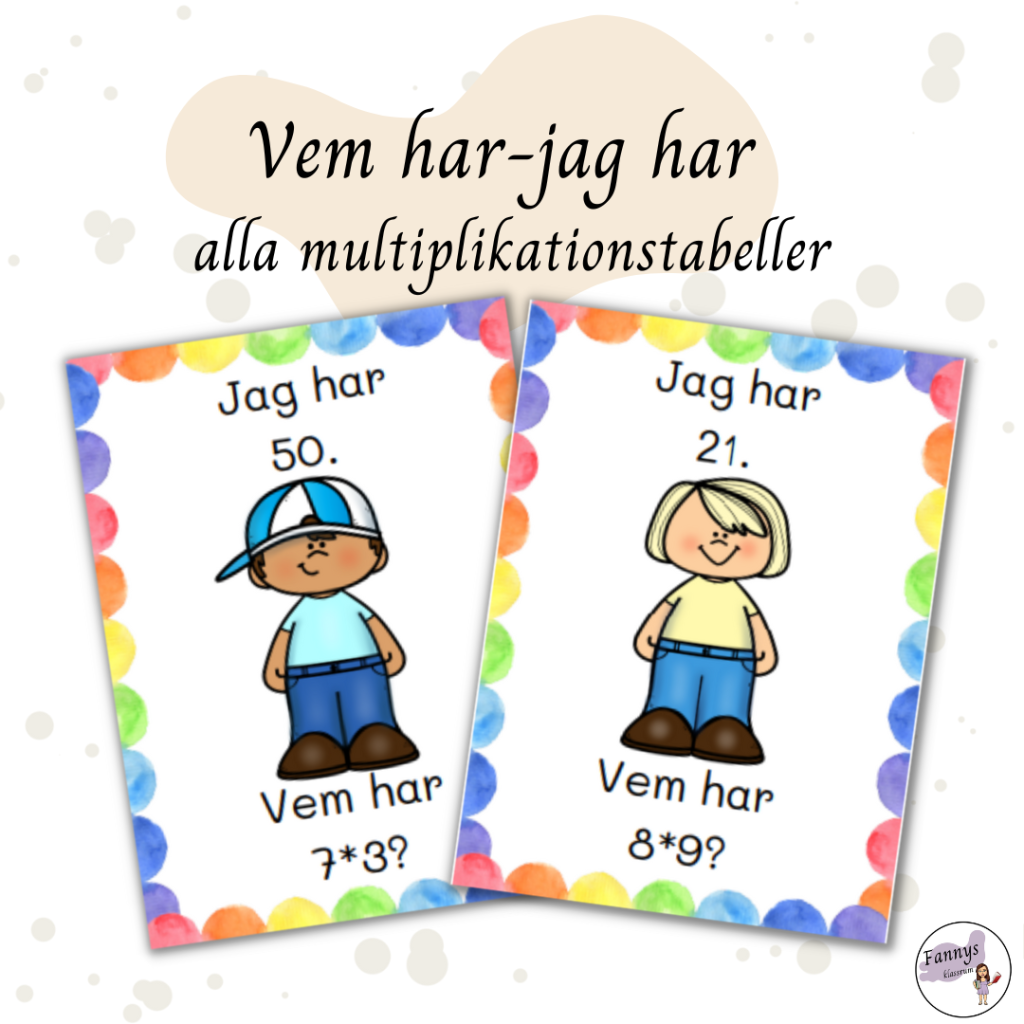 Vem har? jag har. Alla multiplikationstabeller