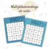 Multiplikationsbingo med alla tabeller