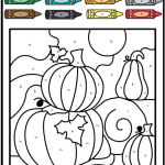 Måla enligt kod: alfabetet (höst) - bild 2