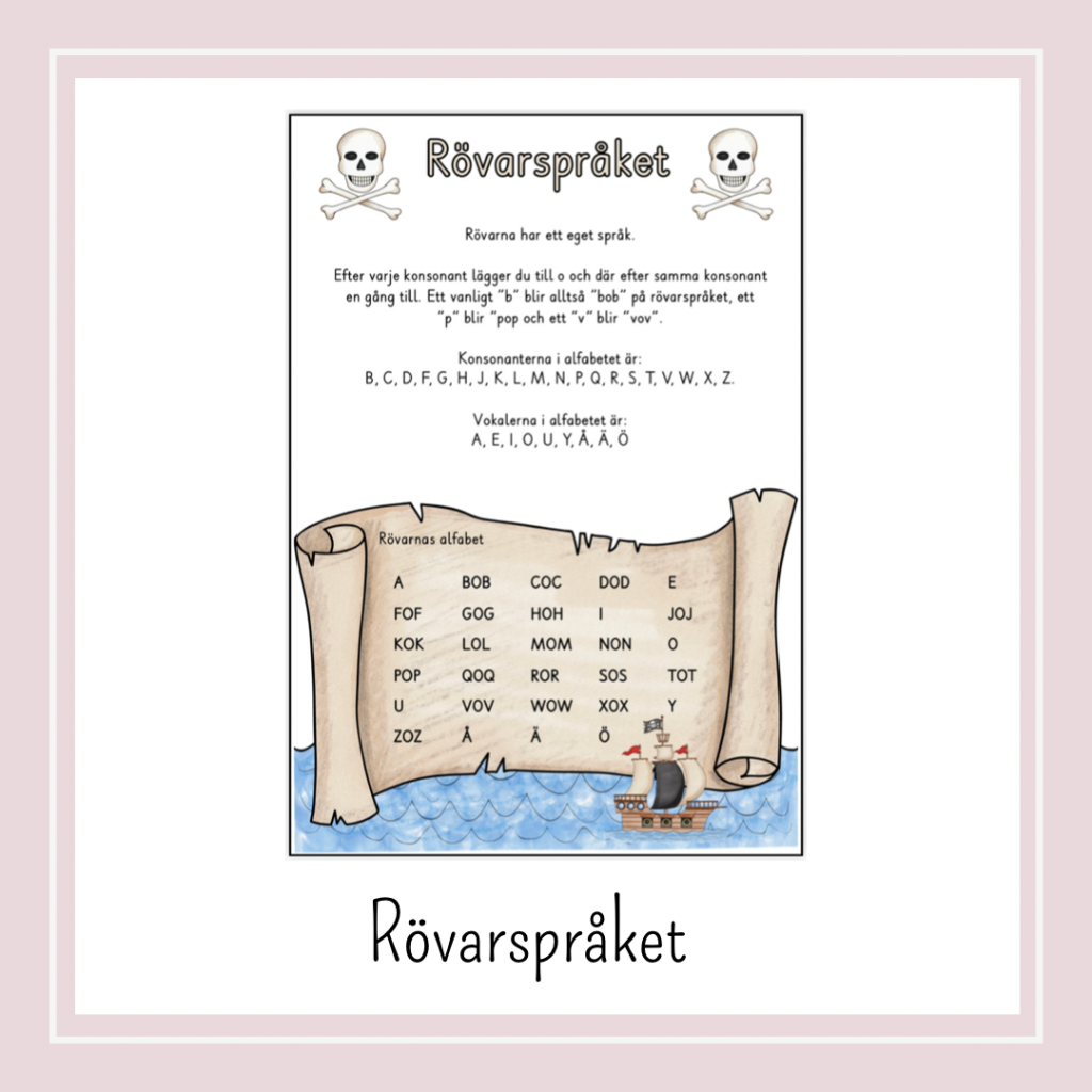 Rövarspråket