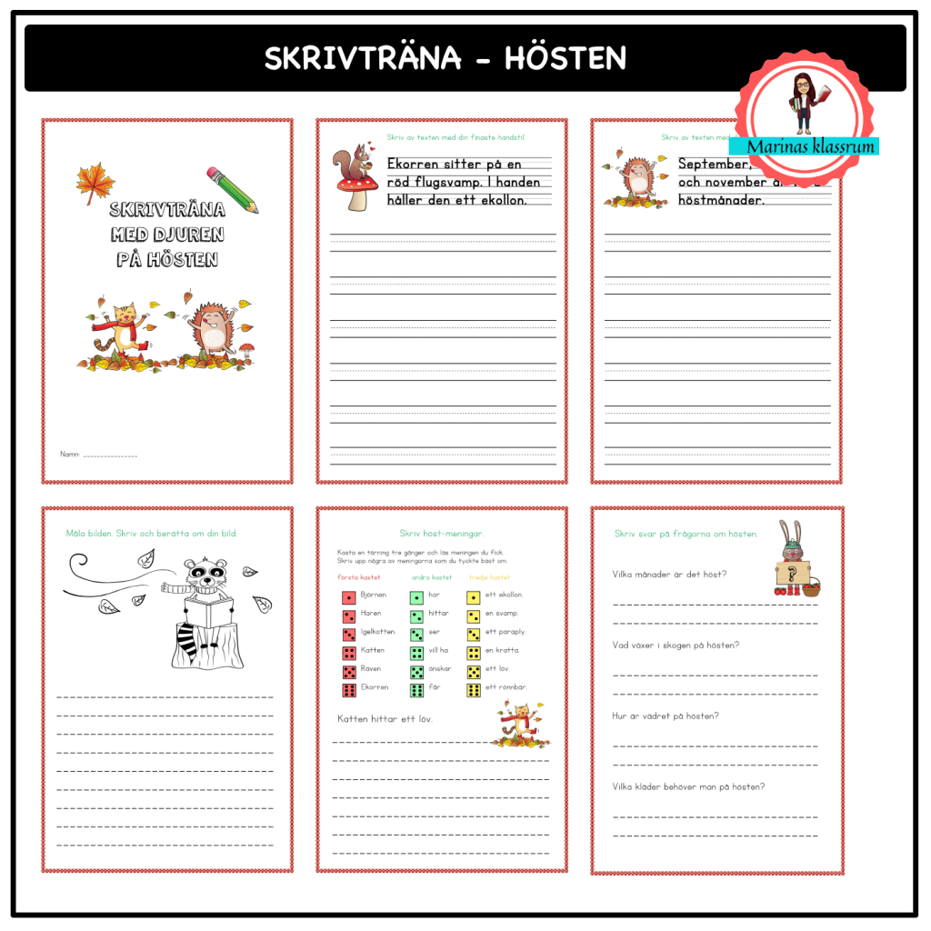 Skrivträna – hösten