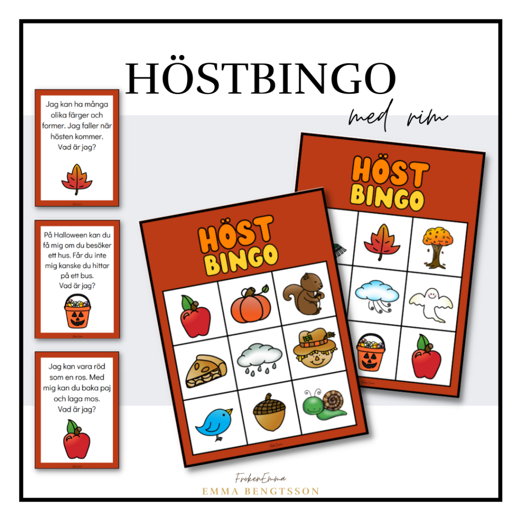 Höstbingo med rim