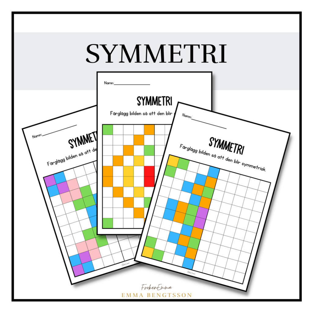 Symmetri – färglägg