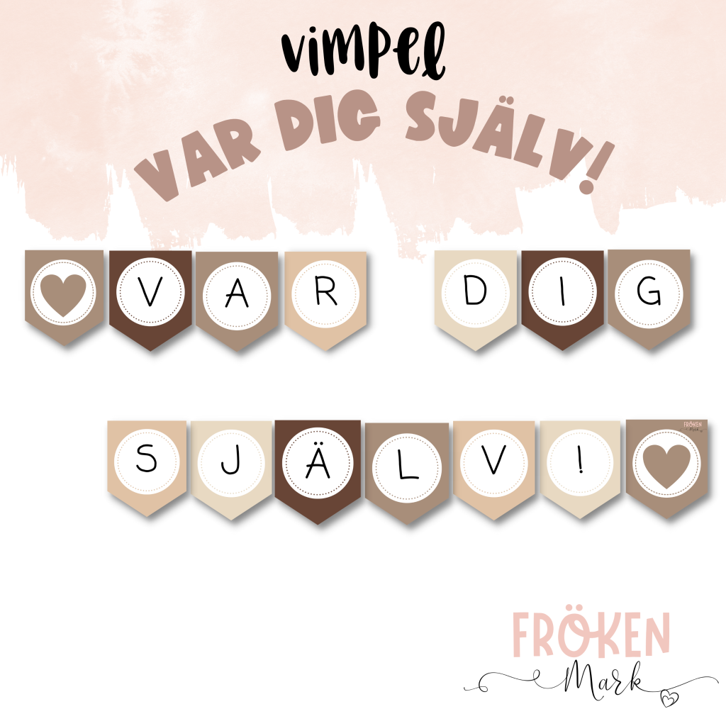 Vimpel: Var dig själv! (Jordiga toner)