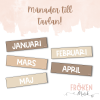 Månader till tavlan (Jordiga toner)