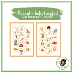 Pussel- börjar på (bokstäverna L,M,N,P) - bild 1