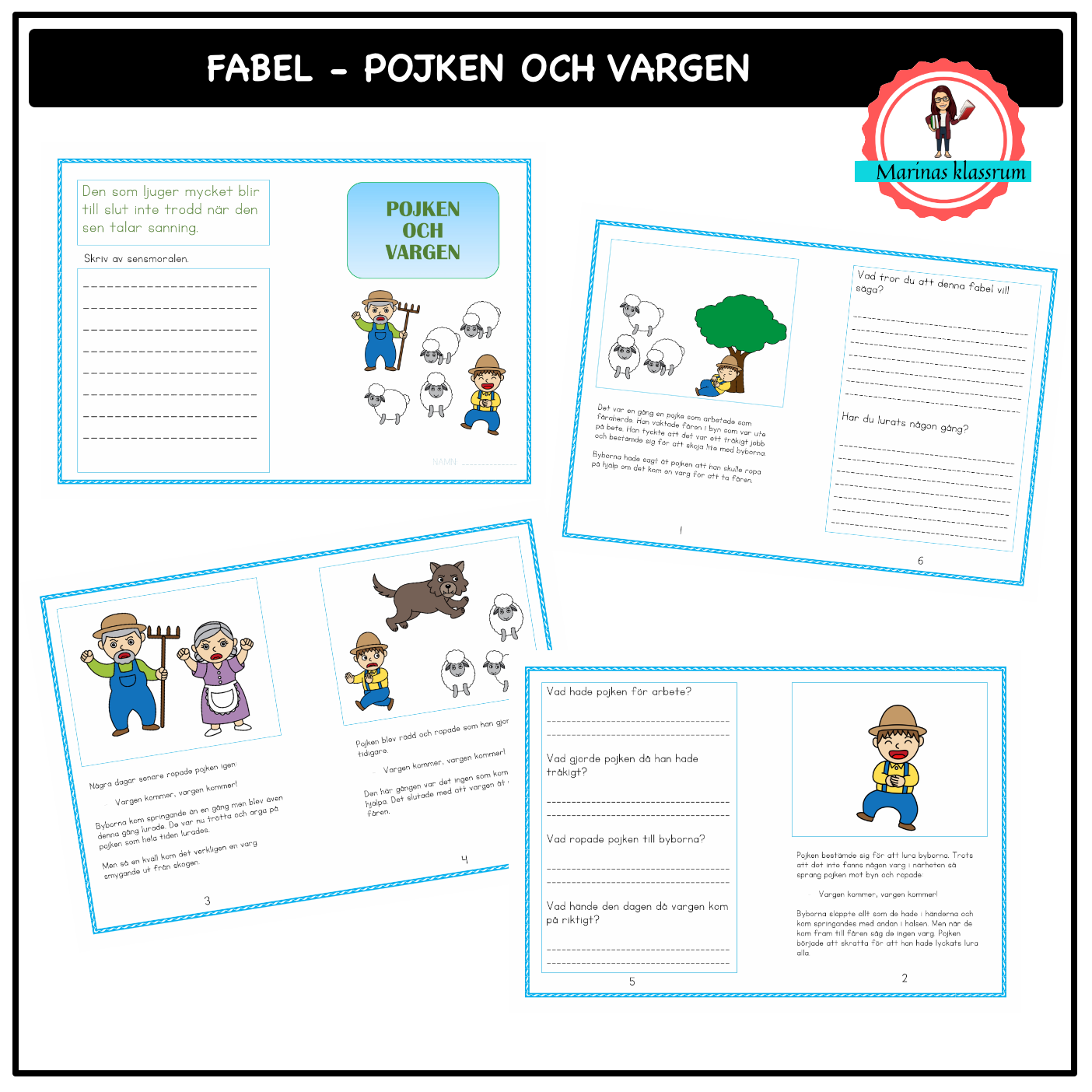 Fabel - Pojken och vargen