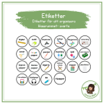 Etiketter- svarta - bild 1