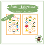 PAKET- Pussel- börjar på (bokstäverna B,C,D,F,G,H,J,K,L,M,N,P,R,S,T,V) - bild 1
