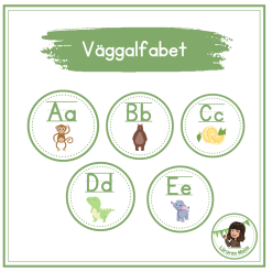 Runt väggalfabet