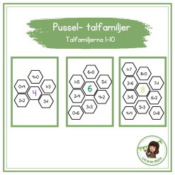 Pussel talfamiljer