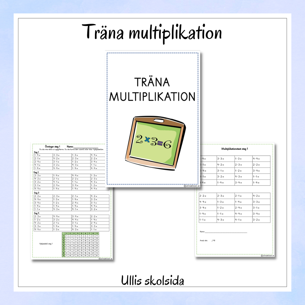 Träna multiplikation