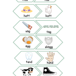 Pussel/memory/hör vi ihop med rimord - bild 2