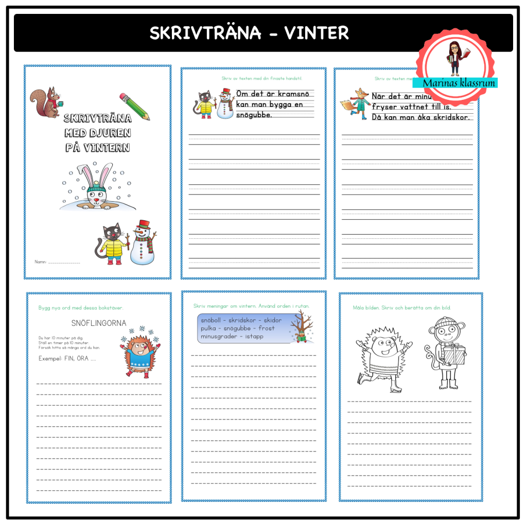 Skrivträna vintern