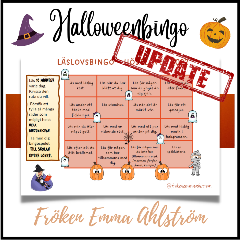 Halloween – läsbingo (2022)