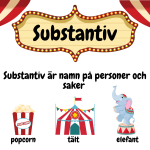 Skyltar ordklasser- cirkustema - bild 2