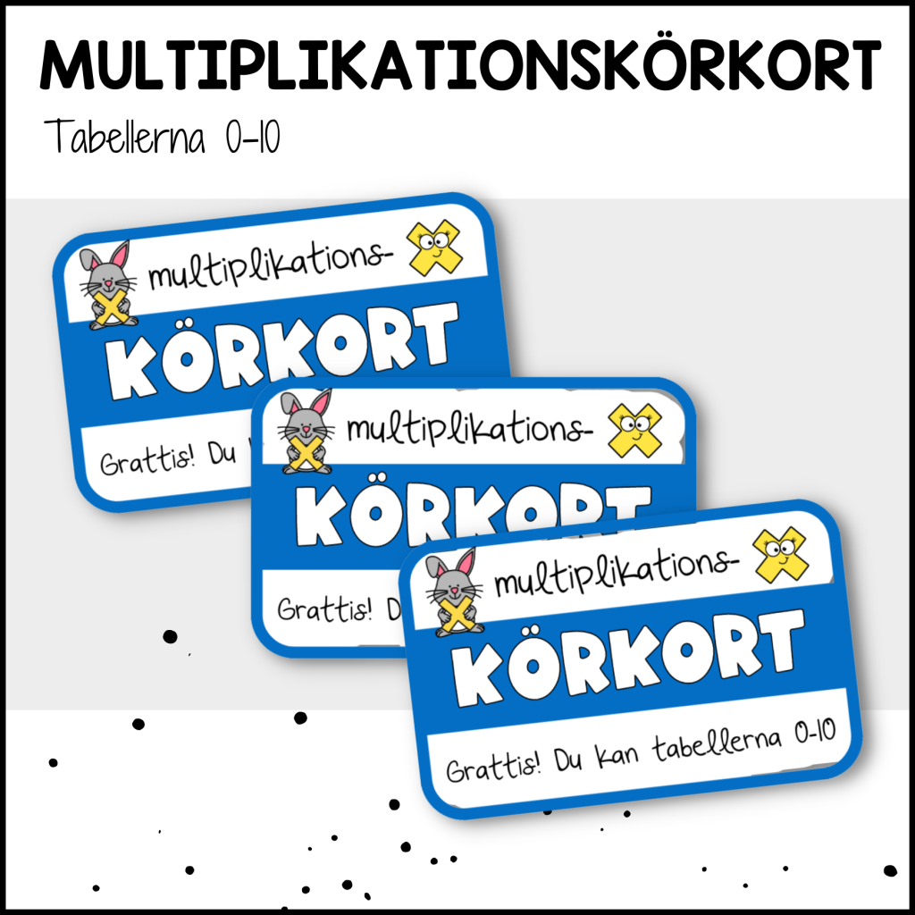 Multiplikationskörkort