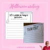 Halloween writing