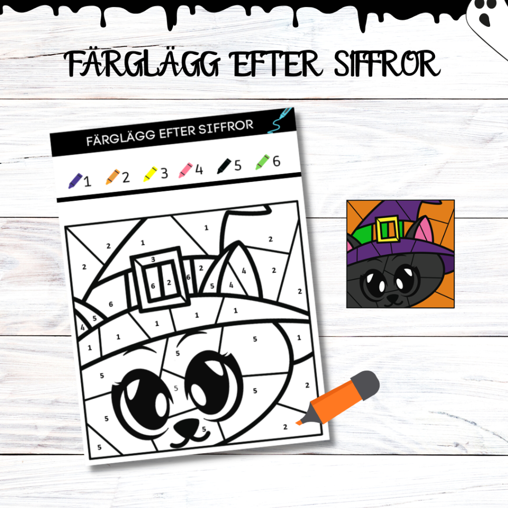 Färglägg efter siffra