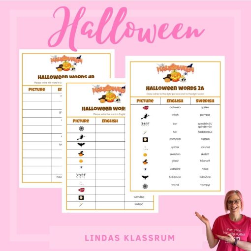 Halloweenord på engelska