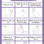 Läsförståelse- läs och färglägg 10 arbetsblad - bild 3