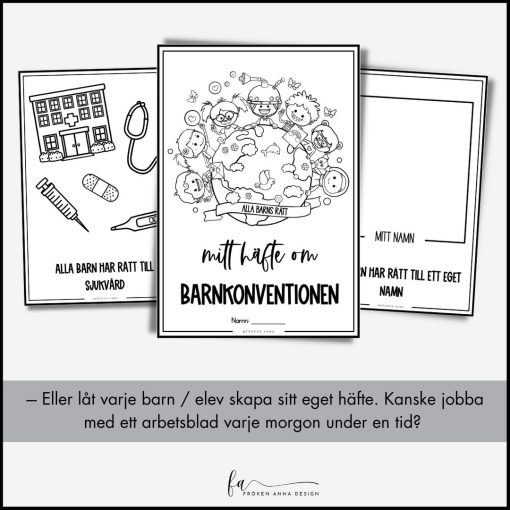 Barnkonventionen: Posters / Arbetshäfte i tre nivåer