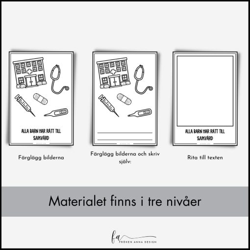 Barnkonventionen: Posters / Arbetshäfte i tre nivåer