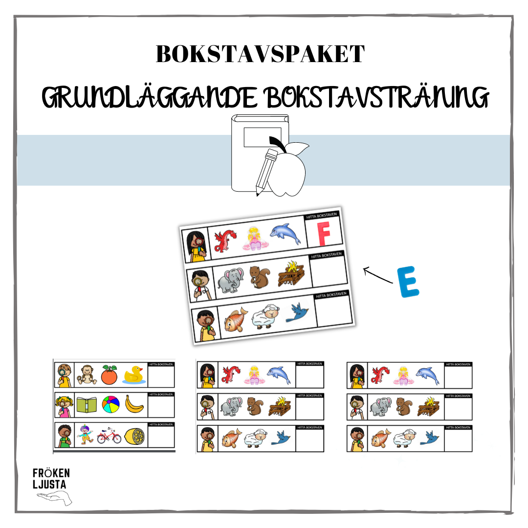Temapaket bokstavsträning